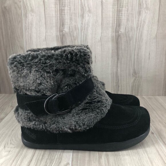 Earth Boots Womens 11B Iridessa Black Suede Zip Winter Boots - Picture 1 of 10